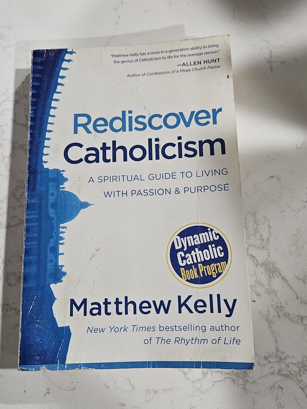 Rediscover Catholicism by Matthew Kelly - White & Blue Paperback
